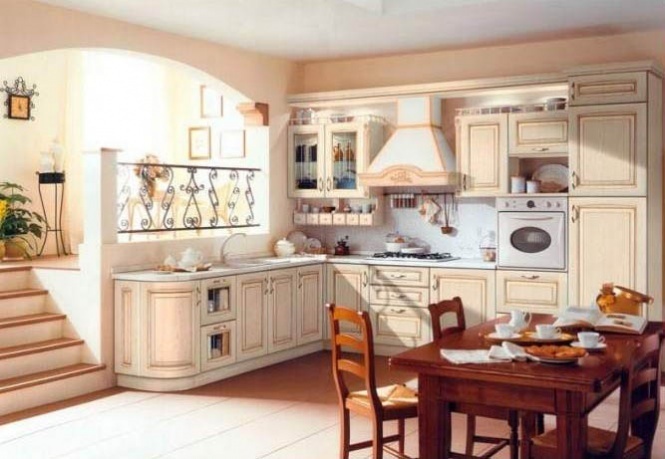 Как оформить интерьер кухни гостиной в классическом стиле?