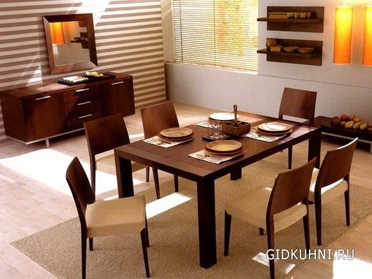 Разнообразные кухонные столы - 21 фото