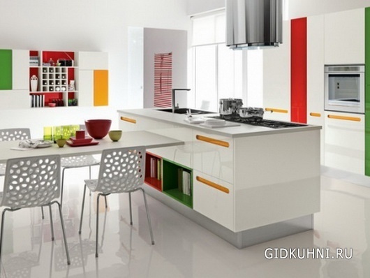 Как будет смотреться дизайн интерьера белой кухни